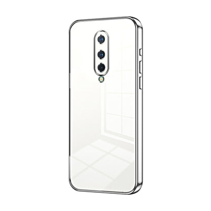 Transparent Plating Fine Hole Phone Case, For OnePlus Nord, For OnePlus 8 Pro, For OnePlus 8
