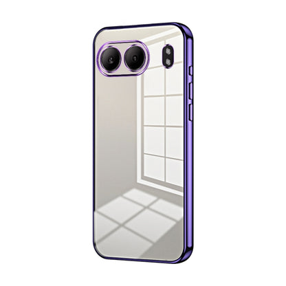 Transparent Plating Fine Hole Phone Case, For OnePlus Nord 4, For OnePlus Ace 3 Pro, For OnePlus Ace 2 Pro