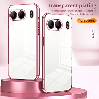 Transparent Plating Fine Hole Phone Case, For OnePlus Nord 4, For OnePlus Ace 3 Pro, For OnePlus Ace 2 Pro