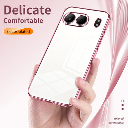Transparent Plating Fine Hole Phone Case, For OnePlus Nord 4, For OnePlus Ace 3 Pro, For OnePlus Ace 2 Pro