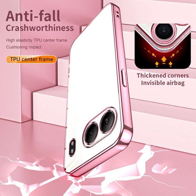 Transparent Plating Fine Hole Phone Case, For OnePlus Nord 4, For OnePlus Ace 3 Pro, For OnePlus Ace 2 Pro