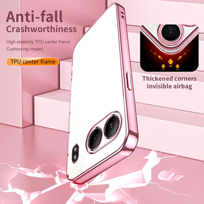 Transparent Plating Fine Hole Phone Case, For OnePlus Nord 4, For OnePlus Ace 3 Pro, For OnePlus Ace 2 Pro