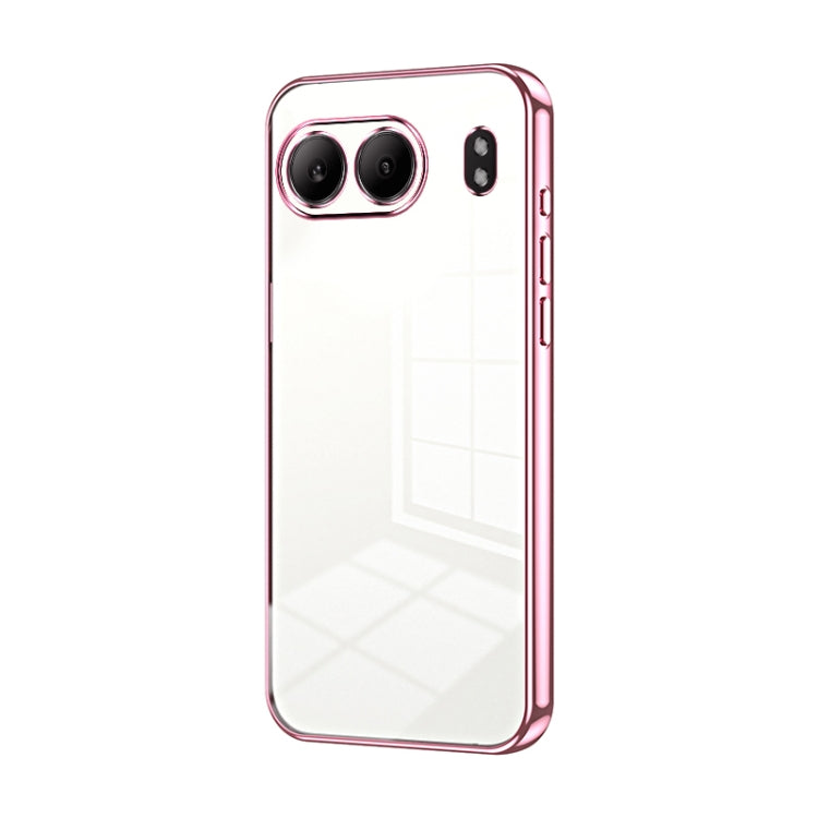Transparent Plating Fine Hole Phone Case, For OnePlus Nord 4, For OnePlus Ace 3 Pro, For OnePlus Ace 2 Pro