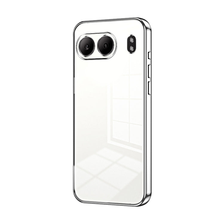 Transparent Plating Fine Hole Phone Case, For OnePlus Nord 4, For OnePlus Ace 3 Pro, For OnePlus Ace 2 Pro