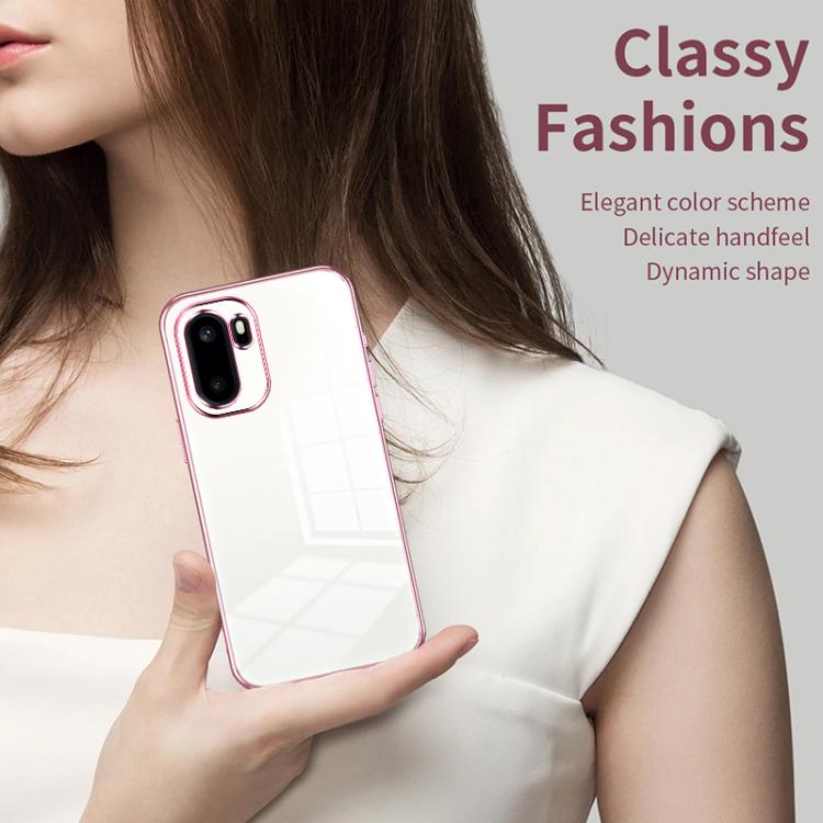 Transparent Plating Fine Hole Phone Case, For OnePlus Ace 6, For OnePlus Ace 5 / 13R, For OnePlus 13