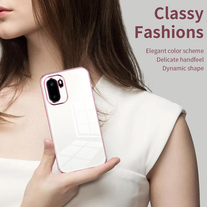 Transparent Plating Fine Hole Phone Case, For OnePlus Ace 6, For OnePlus Ace 5 / 13R, For OnePlus 13