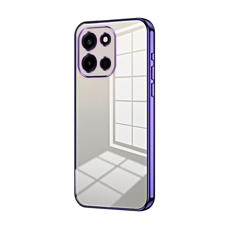 Transparent Plating Fine Hole Phone Case, For OnePlus Turbo 6V, For OnePlus Ace 6 / Ace 6T / 15R, For OnePlus Turbo 6