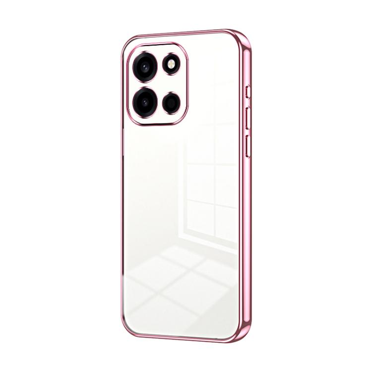 Transparent Plating Fine Hole Phone Case, For OnePlus Turbo 6V, For OnePlus Ace 6 / Ace 6T / 15R, For OnePlus Turbo 6