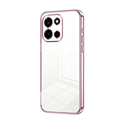 Transparent Plating Fine Hole Phone Case, For OnePlus Turbo 6V, For OnePlus Ace 6 / Ace 6T / 15R, For OnePlus Turbo 6