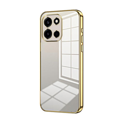Transparent Plating Fine Hole Phone Case, For OnePlus Turbo 6V, For OnePlus Ace 6 / Ace 6T / 15R, For OnePlus Turbo 6