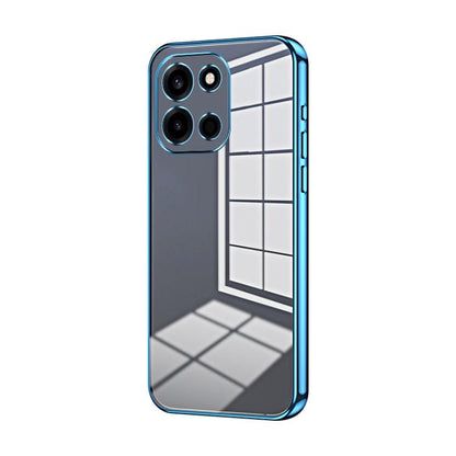 Transparent Plating Fine Hole Phone Case, For OnePlus Turbo 6V, For OnePlus Ace 6 / Ace 6T / 15R, For OnePlus Turbo 6