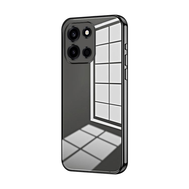 Transparent Plating Fine Hole Phone Case, For OnePlus Turbo 6V, For OnePlus Ace 6 / Ace 6T / 15R, For OnePlus Turbo 6