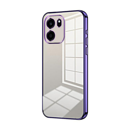 Transparent Plating Fine Hole Phone Case, For OnePlus Turbo 6V, For OnePlus Ace 6 / Ace 6T / 15R, For OnePlus Turbo 6