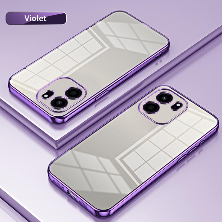 Transparent Plating Fine Hole Phone Case, For OnePlus Turbo 6V, For OnePlus Ace 6 / Ace 6T / 15R, For OnePlus Turbo 6