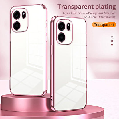 Transparent Plating Fine Hole Phone Case, For OnePlus Turbo 6V, For OnePlus Ace 6 / Ace 6T / 15R, For OnePlus Turbo 6