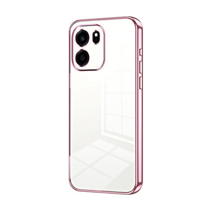 Transparent Plating Fine Hole Phone Case, For OnePlus Turbo 6V, For OnePlus Ace 6 / Ace 6T / 15R, For OnePlus Turbo 6