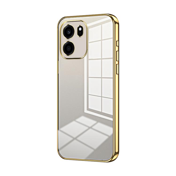 Transparent Plating Fine Hole Phone Case, For OnePlus Turbo 6V, For OnePlus Ace 6 / Ace 6T / 15R, For OnePlus Turbo 6