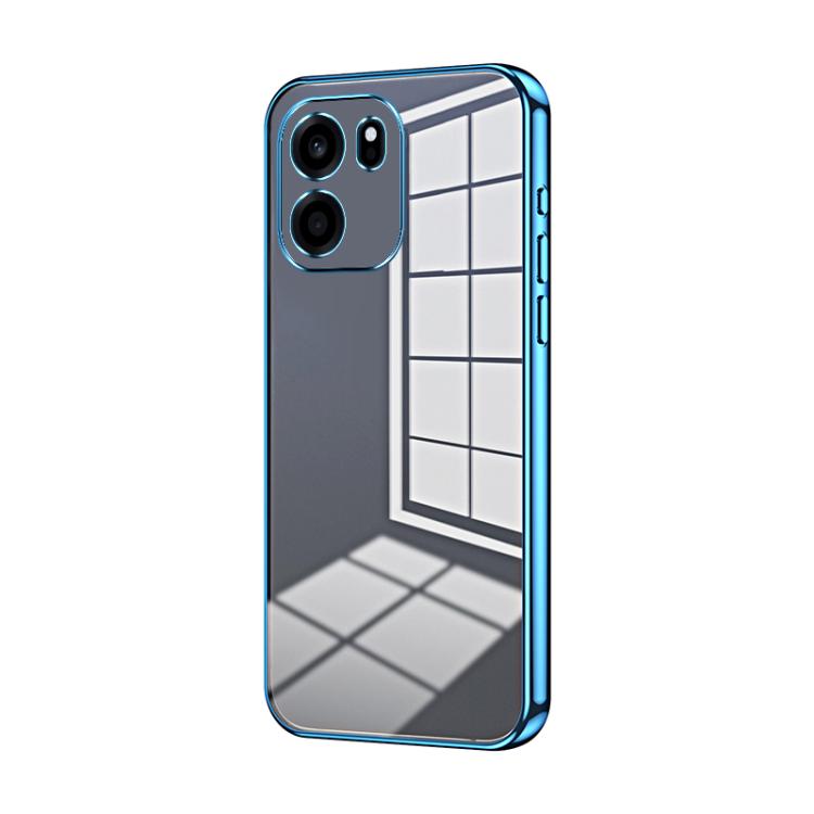Transparent Plating Fine Hole Phone Case, For OnePlus Turbo 6V, For OnePlus Ace 6 / Ace 6T / 15R, For OnePlus Turbo 6