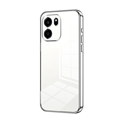 Transparent Plating Fine Hole Phone Case, For OnePlus Turbo 6V, For OnePlus Ace 6 / Ace 6T / 15R, For OnePlus Turbo 6