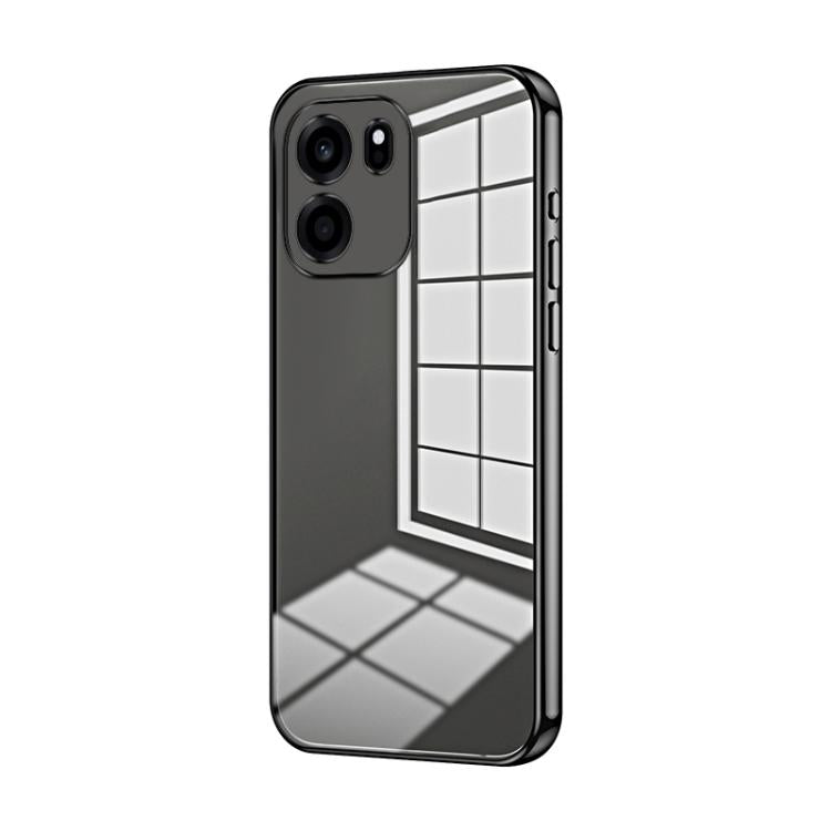 Transparent Plating Fine Hole Phone Case, For OnePlus Turbo 6V, For OnePlus Ace 6 / Ace 6T / 15R, For OnePlus Turbo 6