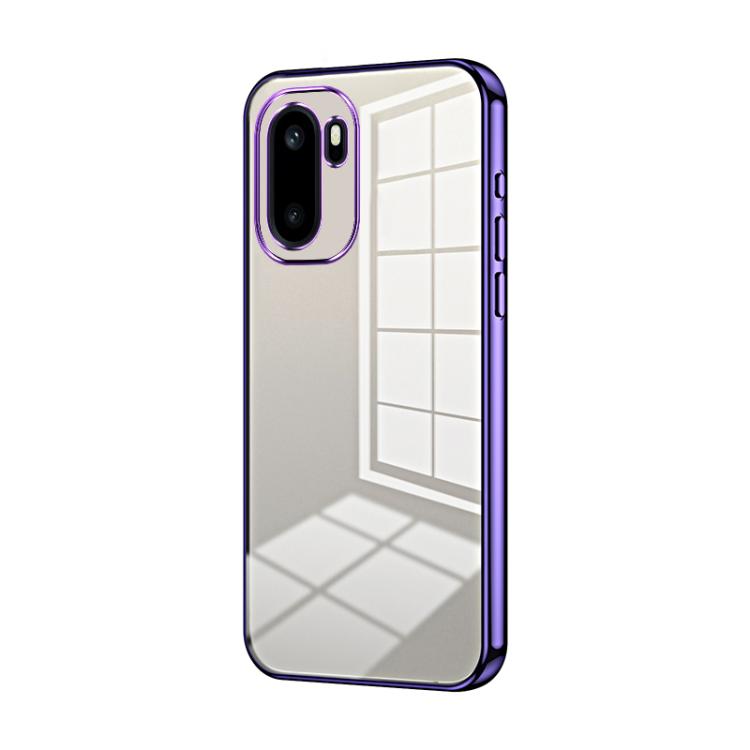 Transparent Plating Fine Hole Phone Case, For OnePlus Turbo 6V, For OnePlus Ace 6 / Ace 6T / 15R, For OnePlus Turbo 6