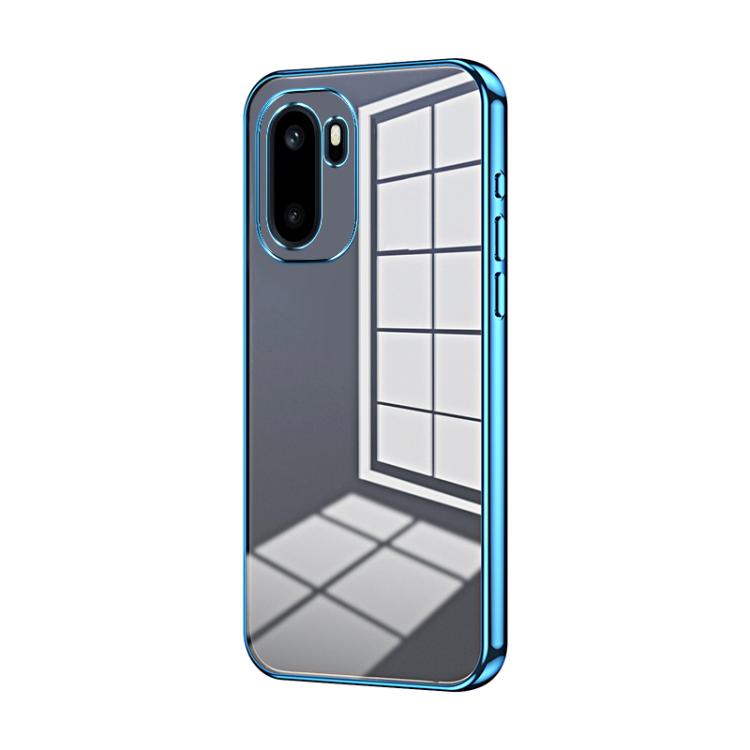 Transparent Plating Fine Hole Phone Case, For OnePlus Turbo 6V, For OnePlus Ace 6 / Ace 6T / 15R, For OnePlus Turbo 6