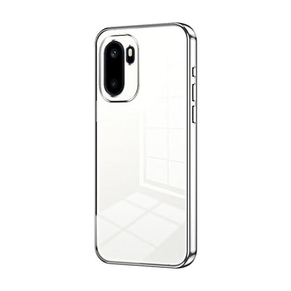 Transparent Plating Fine Hole Phone Case, For OnePlus Turbo 6V, For OnePlus Ace 6 / Ace 6T / 15R, For OnePlus Turbo 6