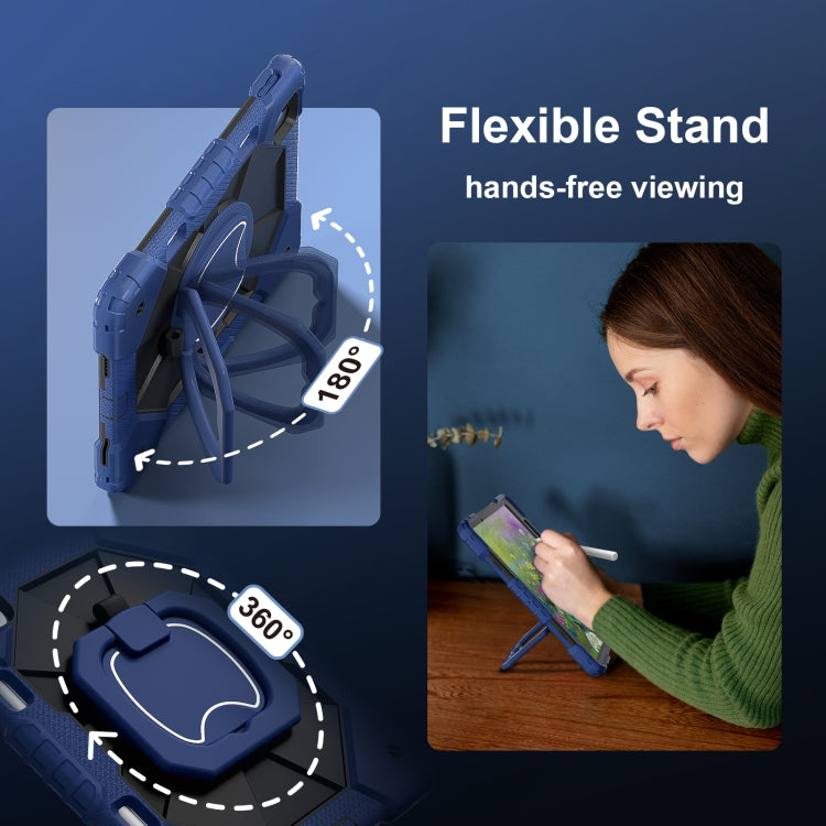 Contrast Color Robot Silicone Hybrid PC Tablet Case, For iPad Air 11 2025 / 2024, For iPad Air 13 2025 / 2024