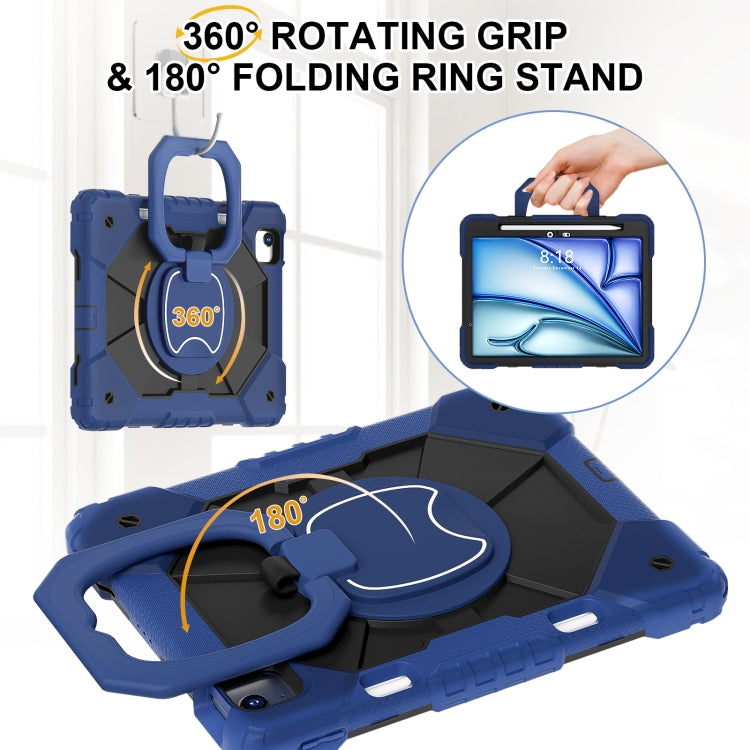 Contrast Color Robot Silicone Hybrid PC Tablet Case, For iPad Air 11 2025 / 2024, For iPad Air 13 2025 / 2024