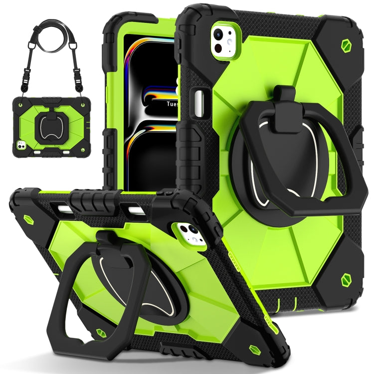Contrast Color Robot Silicone Hybrid PC Tablet Case, For iPad Pro 13 2025 / 2024, For iPad Pro 11 2025 / 2024
