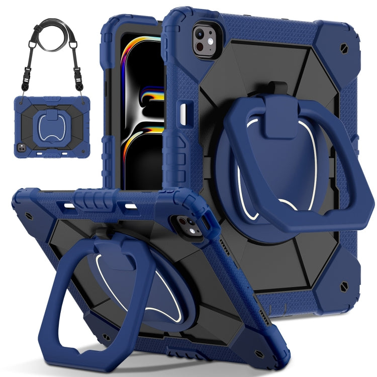 Contrast Color Robot Silicone Hybrid PC Tablet Case, For iPad Pro 13 2025 / 2024, For iPad Pro 11 2025 / 2024