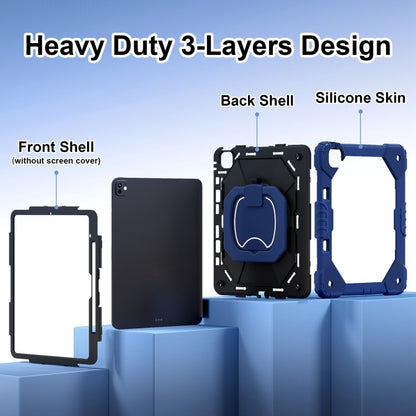 Contrast Color Robot Silicone Hybrid PC Tablet Case, For iPad Pro 13 2025 / 2024, For iPad Pro 11 2025 / 2024