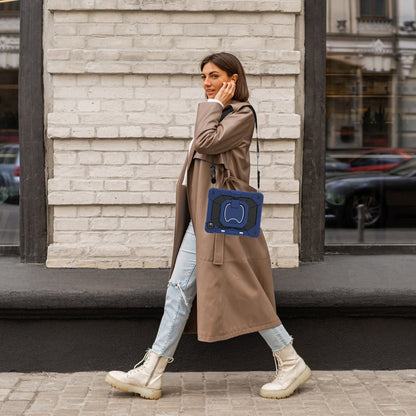 Contrast Color Robot Silicone Hybrid PC Tablet Case, For iPad Pro 13 2025 / 2024, For iPad Pro 11 2025 / 2024