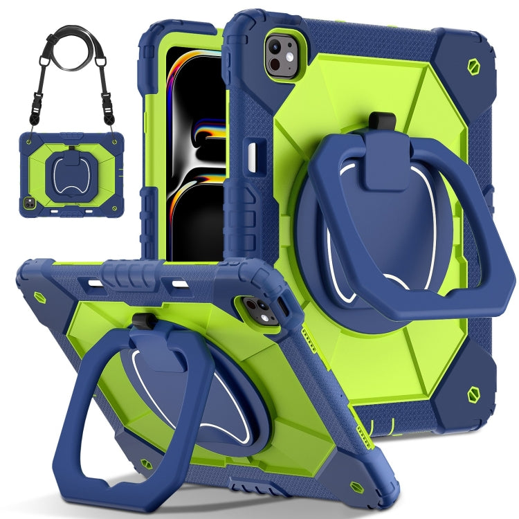 Contrast Color Robot Silicone Hybrid PC Tablet Case, For iPad Pro 13 2025 / 2024, For iPad Pro 11 2025 / 2024