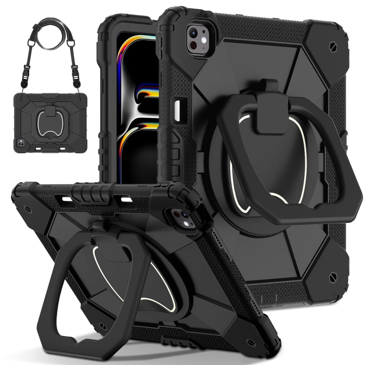 Contrast Color Robot Silicone Hybrid PC Tablet Case, For iPad Pro 13 2025 / 2024, For iPad Pro 11 2025 / 2024