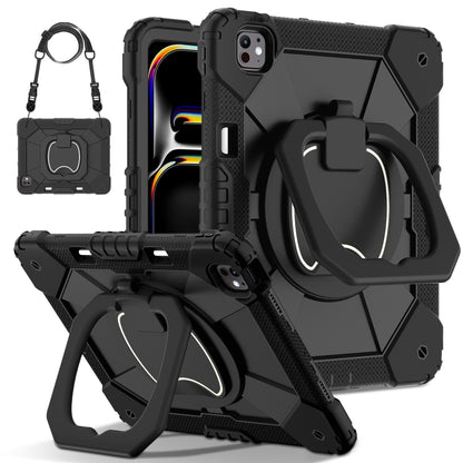 Contrast Color Robot Silicone Hybrid PC Tablet Case, For iPad Pro 13 2025 / 2024, For iPad Pro 11 2025 / 2024