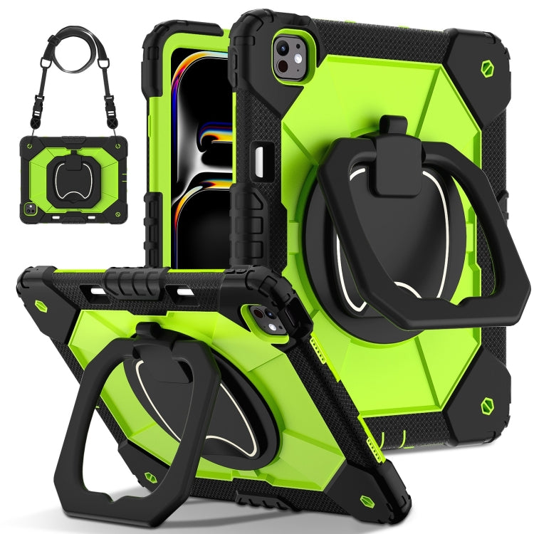 Contrast Color Robot Silicone Hybrid PC Tablet Case, For iPad Pro 13 2025 / 2024, For iPad Pro 11 2025 / 2024