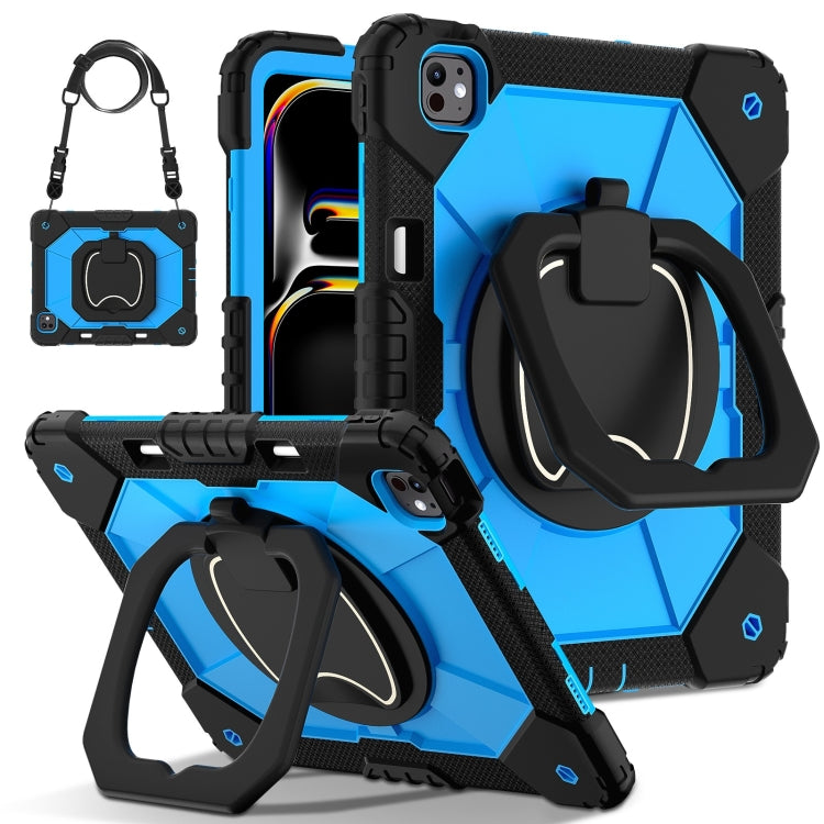 Contrast Color Robot Silicone Hybrid PC Tablet Case, For iPad Pro 13 2025 / 2024, For iPad Pro 11 2025 / 2024