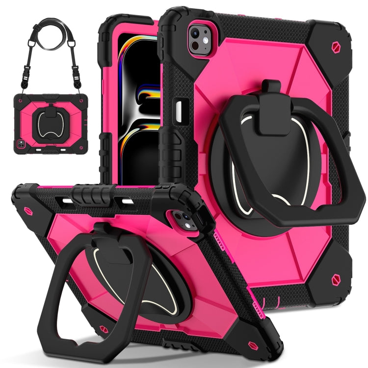 Contrast Color Robot Silicone Hybrid PC Tablet Case, For iPad Pro 13 2025 / 2024, For iPad Pro 11 2025 / 2024