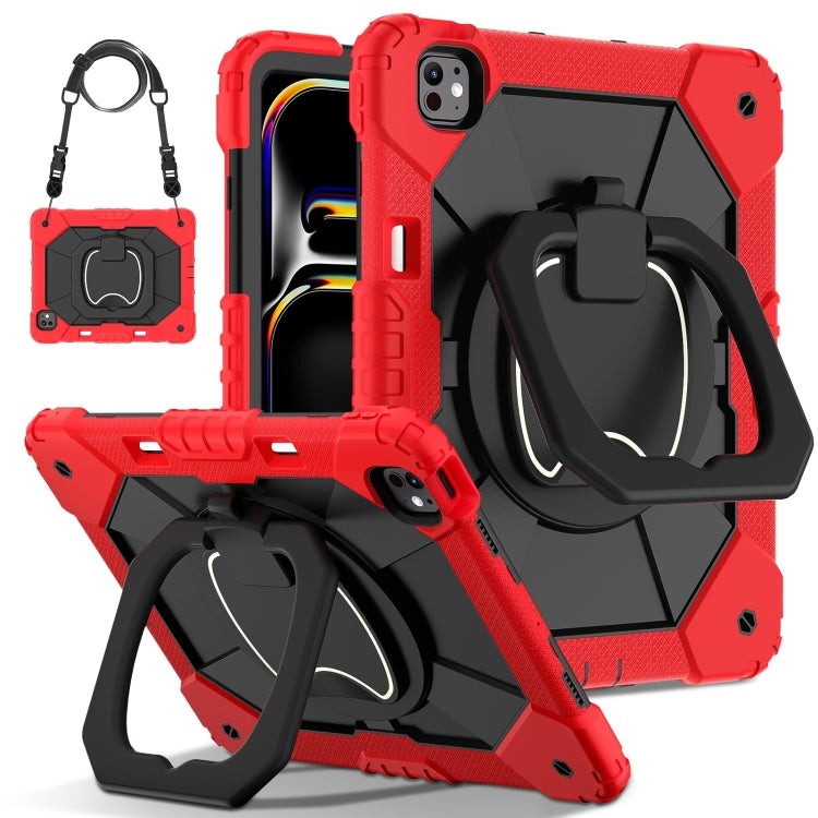 Contrast Color Robot Silicone Hybrid PC Tablet Case, For iPad Pro 13 2025 / 2024, For iPad Pro 11 2025 / 2024