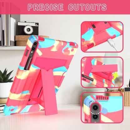 T Holder Robot Silicone Hybrid PC Tablet Case, For Samsung Galaxy Tab S9 FE+ / S9+, For Samsung Galaxy Tab S9 FE / S9, For Samsung Galaxy Tab A9+, For Samsung Galaxy Tab A9