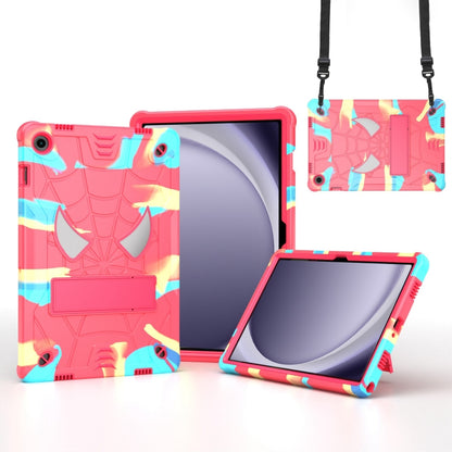 Fold-Holder Spider Silicone Hybrid PC Tablet Case, For Samsung Galaxy Tab S9 FE+ / S9+, For Samsung Galaxy Tab S9 FE / S9, For Samsung Galaxy Tab A9+, For Samsung Galaxy Tab A9