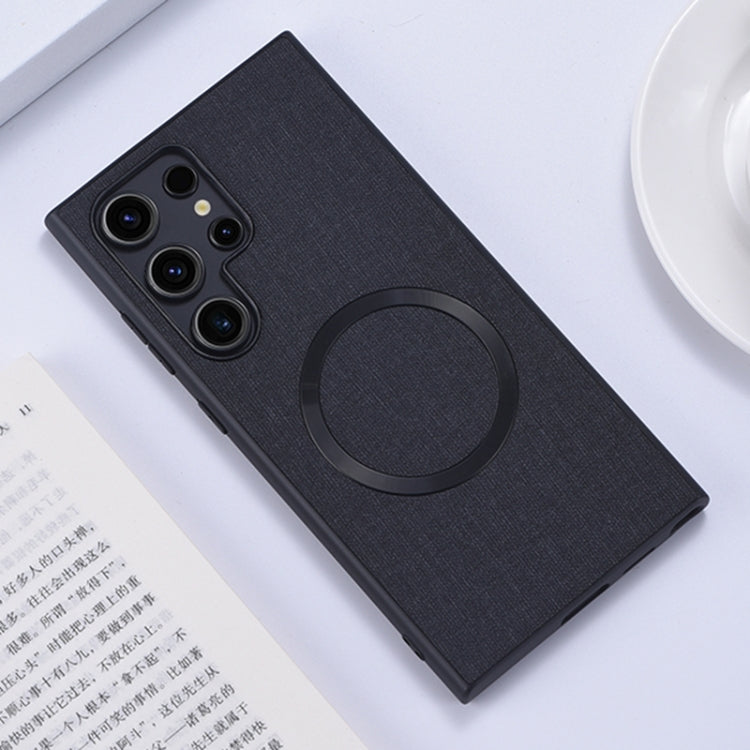 CD Magsafe Magnetic Cloth Texture Phone Case, For Samsung Galaxy S25+ 5G, For Samsung Galaxy S25 Ultra 5G, For Samsung Galaxy S24 Ultra 5G