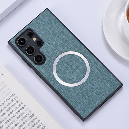 CD Magsafe Magnetic Cloth Texture Phone Case, For Samsung Galaxy S25+ 5G, For Samsung Galaxy S25 Ultra 5G, For Samsung Galaxy S24 Ultra 5G