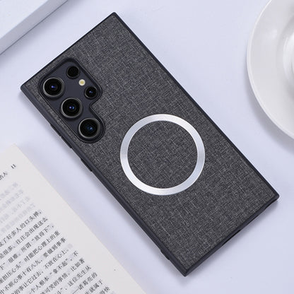 CD Magsafe Magnetic Cloth Texture Phone Case, For Samsung Galaxy S25+ 5G, For Samsung Galaxy S25 Ultra 5G, For Samsung Galaxy S24 Ultra 5G