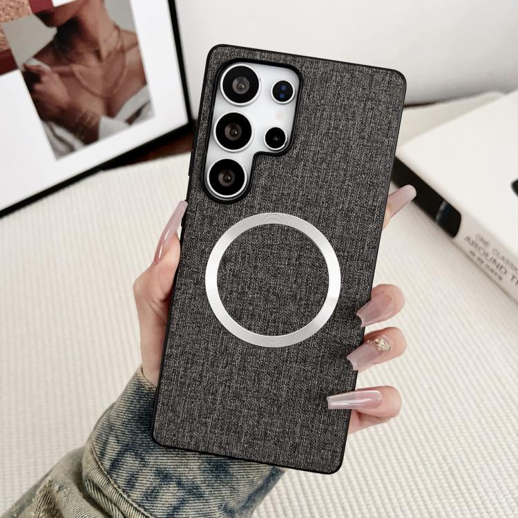 CD Magsafe Magnetic Cloth Texture Phone Case, For Samsung Galaxy S25+ 5G, For Samsung Galaxy S25 Ultra 5G, For Samsung Galaxy S24 Ultra 5G