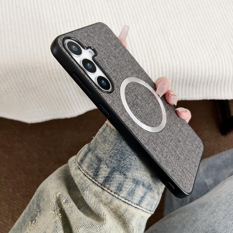 CD Magsafe Magnetic Cloth Texture Phone Case, For Samsung Galaxy S25+ 5G, For Samsung Galaxy S25 Ultra 5G, For Samsung Galaxy S24 Ultra 5G