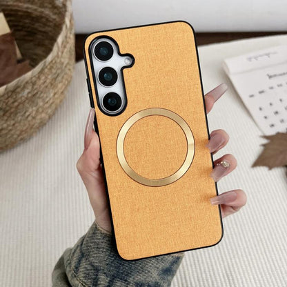 CD Magsafe Magnetic Cloth Texture Phone Case, For Samsung Galaxy S26+ 5G, For Samsung Galaxy S26 Ultra 5G, For Samsung Galaxy S26 5G, For Samsung Galaxy S25 5G