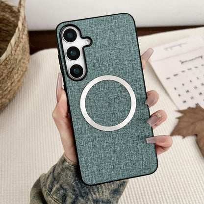 CD Magsafe Magnetic Cloth Texture Phone Case, For Samsung Galaxy S26+ 5G, For Samsung Galaxy S26 Ultra 5G, For Samsung Galaxy S26 5G, For Samsung Galaxy S25 5G