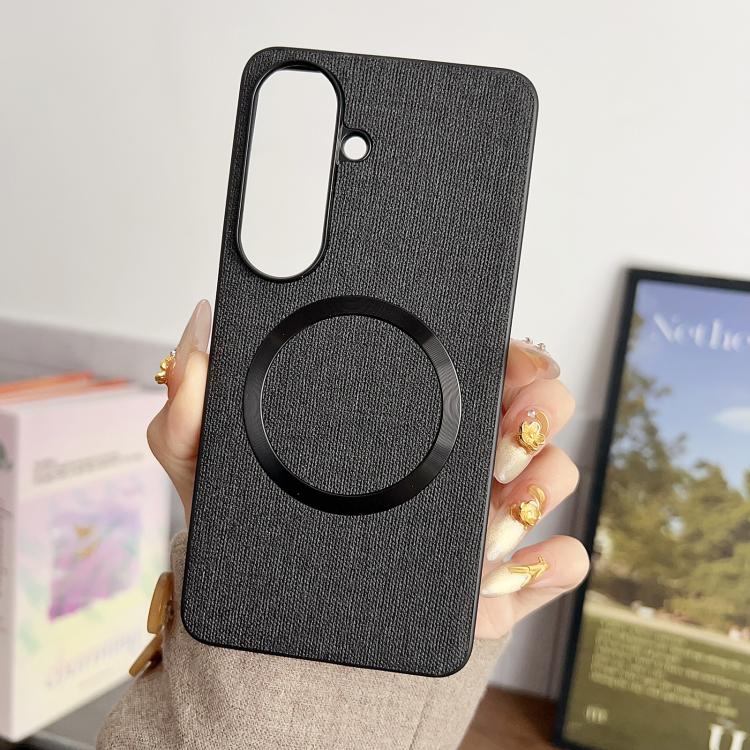 CD Magsafe Magnetic Cloth Texture Phone Case, For Samsung Galaxy S26+ 5G, For Samsung Galaxy S26 Ultra 5G, For Samsung Galaxy S26 5G, For Samsung Galaxy S25 5G
